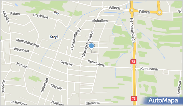 Tarnów, Stanisławskiego Jana, mapa Tarnów