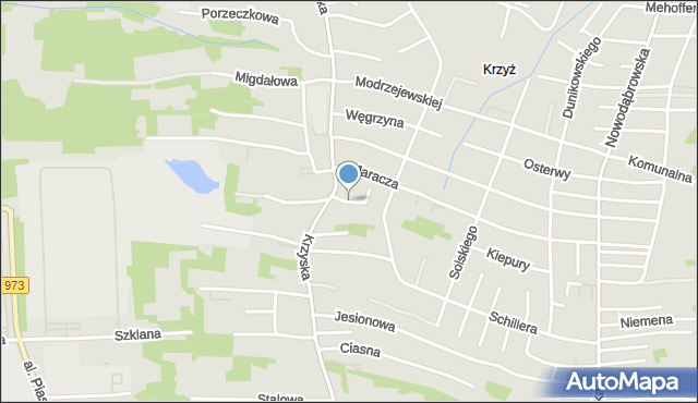 Tarnów, Studnickiego Witolda Gizberta, mapa Tarnów