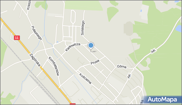Tarnowskie Góry, Strawińskiego Igora, mapa Tarnowskie Góry