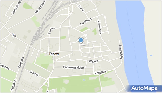 Tczew, Stara, mapa Tczew