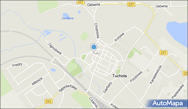 Tuchola, Starofarna, mapa Tuchola