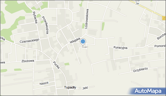 Tupadły gmina Władysławowo, Studzienna, mapa Tupadły gmina Władysławowo