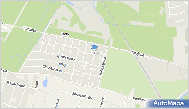 Warszawa, Strawczyńska, mapa Warszawy