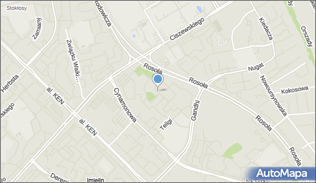 Warszawa, Strzeleckiego Pawła Edmunda, mapa Warszawy