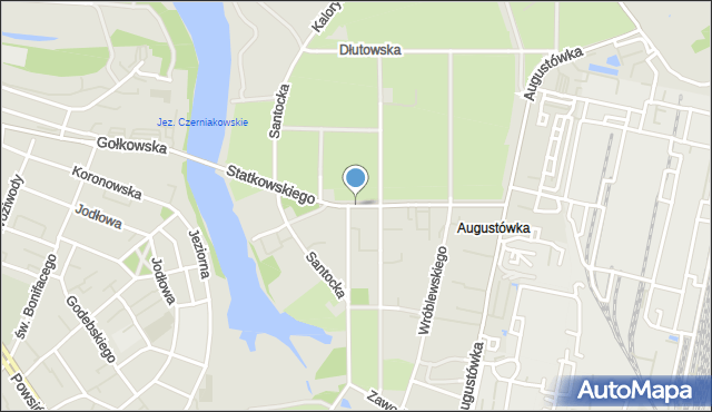 Warszawa, Statkowskiego Romana, mapa Warszawy