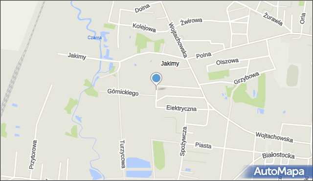 Wasilków, Staszica Stanisława, mapa Wasilków
