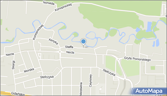 Wejherowo, Staffa Leopolda, mapa Wejherowo