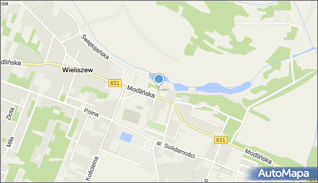 Wieliszew, Storczyków, mapa Wieliszew