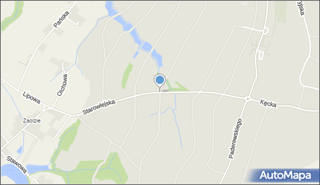 Wilamowice powiat bielski, Starowiejska, mapa Wilamowice powiat bielski