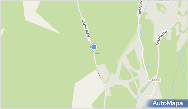 Wisła, Stożek-Maly Stozek, mapa Wisła