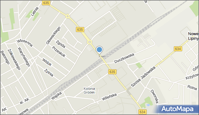 Wołomin, Stacja Słoneczna, mapa Wołomin