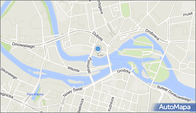 Wrocław, Strażnicza, mapa Wrocławia