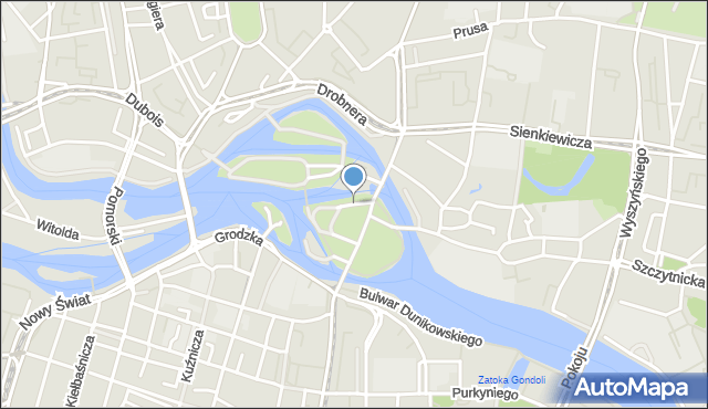 Wrocław, Staromłyńska, mapa Wrocławia