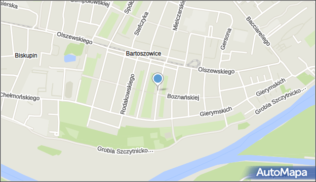 Wrocław, Stanisławskiego Jana, mapa Wrocławia