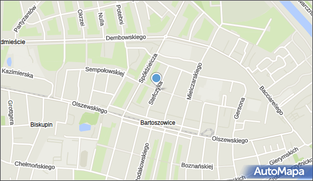 Wrocław, Stefczyka Franciszka, mapa Wrocławia