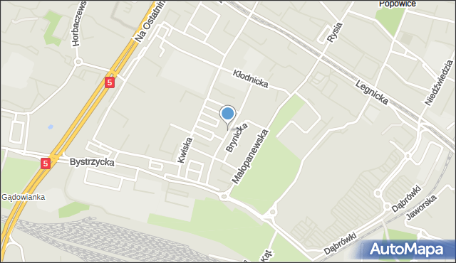 Wrocław, Stobrawska, mapa Wrocławia