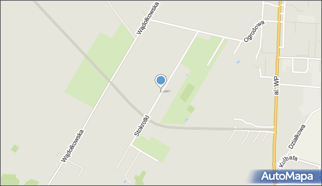 Zambrów, Stokrotki, mapa Zambrów