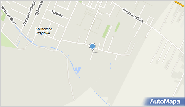 Zamość, Stawowa, mapa Zamościa