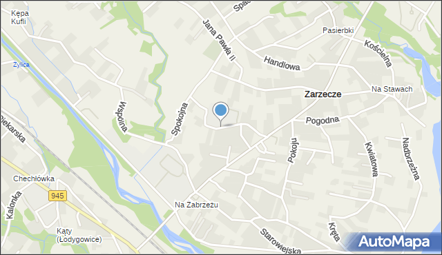 Zarzecze gmina Łodygowice, Staszica Stanisława, mapa Zarzecze gmina Łodygowice