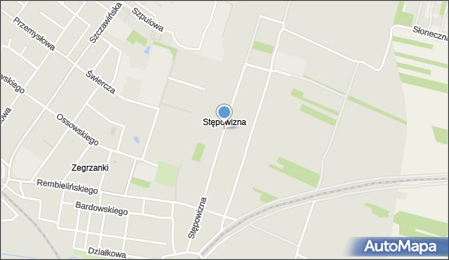 Zgierz, Stępowizna, mapa Zgierz