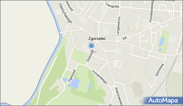 Zgorzelec, Staszica Stanisława, mapa Zgorzelec