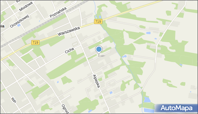 Chylice gmina Jaktorów, Sudecka, mapa Chylice gmina Jaktorów