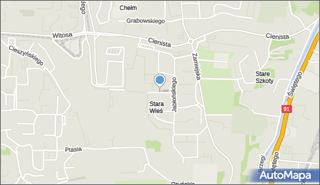 Gdańsk, Suchanka Antoniego, mapa Gdańska