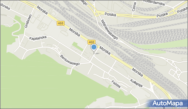 Gdynia, Surmana Wojciecha, mapa Gdyni