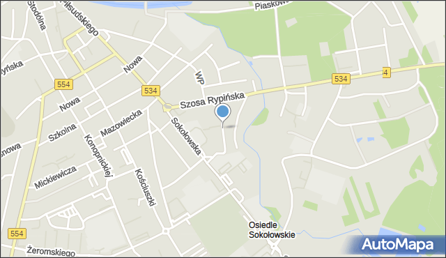 Golub-Dobrzyń, Sucharskiego Henryka, mjr., mapa Golub-Dobrzyń