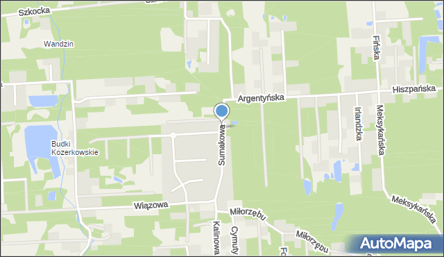 Janinów gmina Grodzisk Mazowiecki, Sumakowa, mapa Janinów gmina Grodzisk Mazowiecki