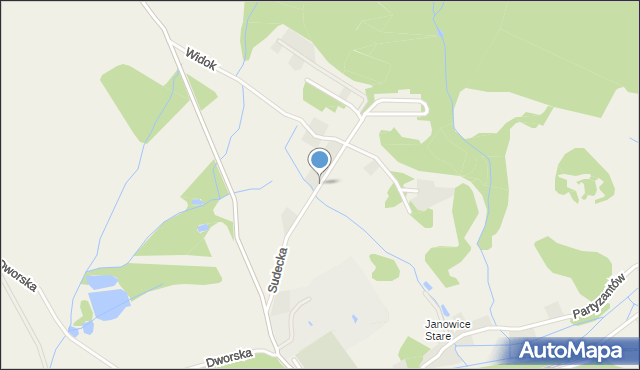 Janowice Wielkie, Sudecka, mapa Janowice Wielkie