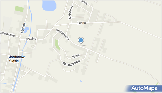 Jordanów Śląski, Suchowicka, mapa Jordanów Śląski