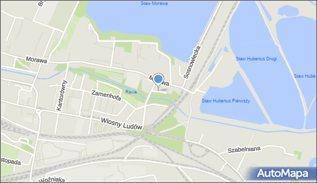 Katowice, Sucharskiego Henryka, mjr., mapa Katowic