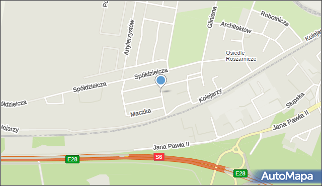 Lębork, Sucharskiego Henryka, mjr., mapa Lębork