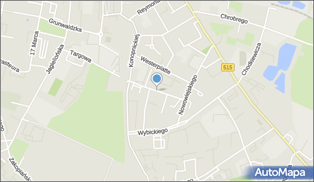 Malbork, Sucharskiego Henryka, mjr., mapa Malborka