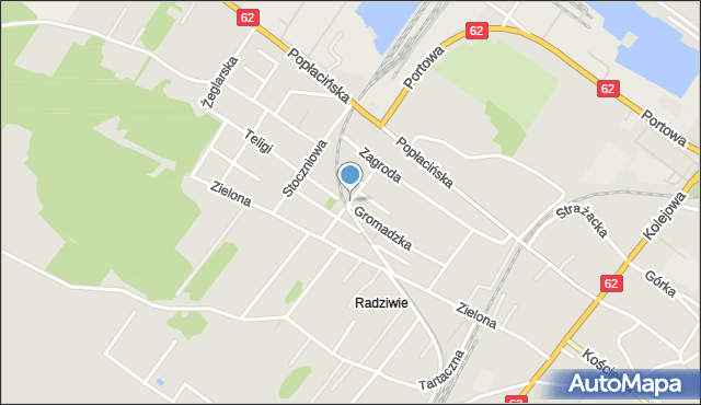 Płock, Sukcesorska, mapa Płock