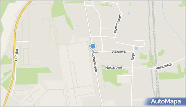 Radomsko, Sucharskiego Henryka, mjr., mapa Radomsko