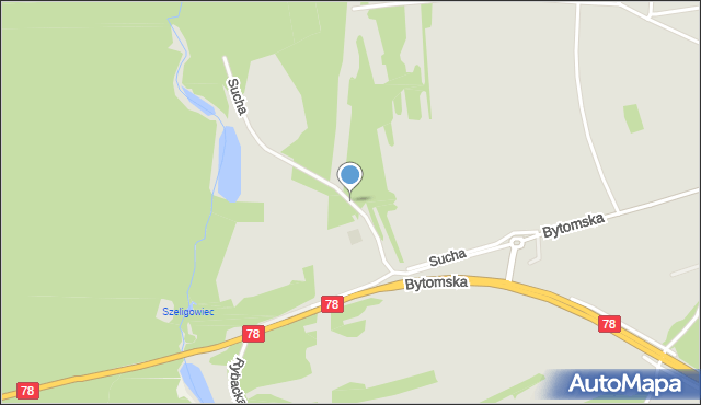 Siewierz, Sucha, mapa Siewierz