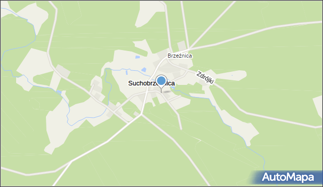 Suchobrzeźnica, Suchobrzeźnica, mapa Suchobrzeźnica