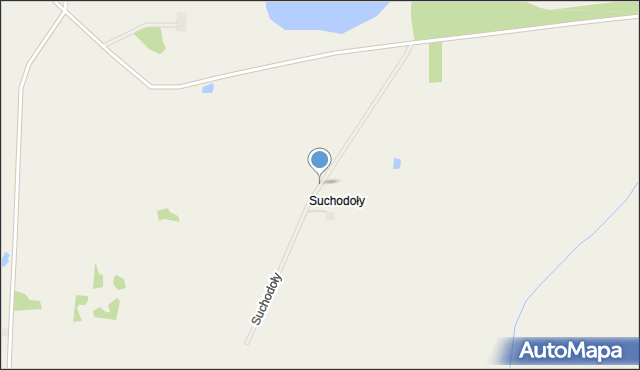 Suchodoły gmina Kętrzyn, Suchodoły, mapa Suchodoły gmina Kętrzyn