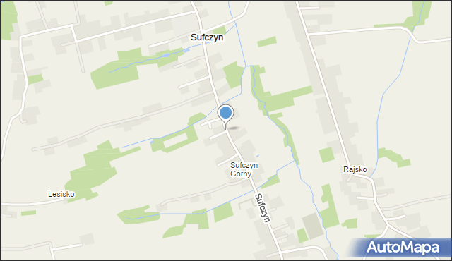 Sufczyn gmina Dębno, Sufczyn, mapa Sufczyn gmina Dębno