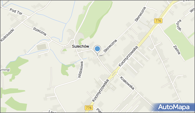 Sulechów gmina Kocmyrzów-Luborzyca, Sulechów, mapa Sulechów gmina Kocmyrzów-Luborzyca