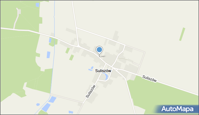Suliszów gmina Chmielnik, Suliszów, mapa Suliszów gmina Chmielnik