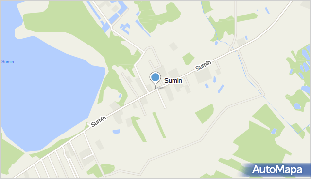 Sumin gmina Urszulin, Sumin, mapa Sumin gmina Urszulin