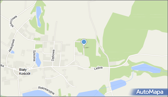 Biały Kościół gmina Strzelin, Świerkowa, mapa Biały Kościół gmina Strzelin