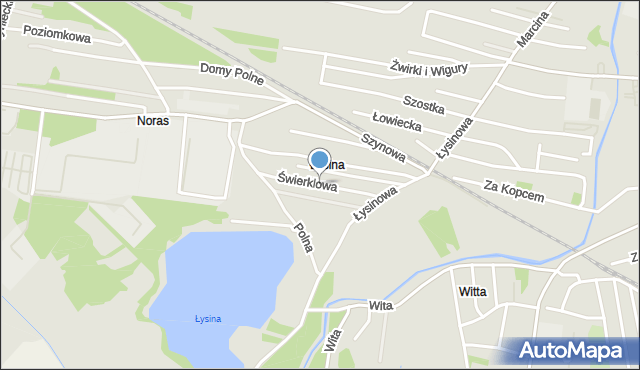 Bieruń, Świerklowa, mapa Bieruń