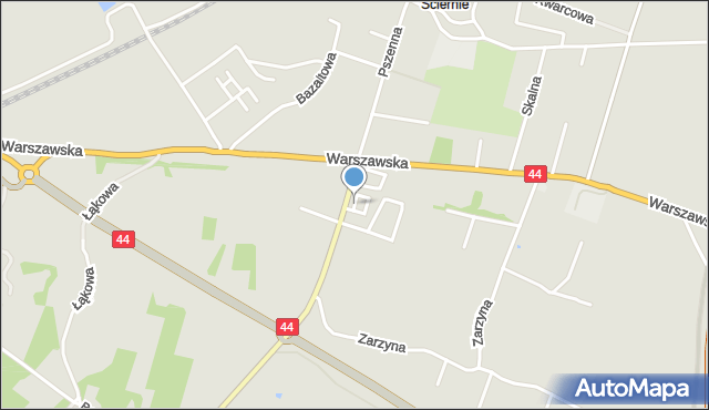 Bieruń, św. Kingi, mapa Bieruń