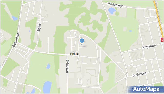 Chorzów, św. Józefa, mapa Chorzów