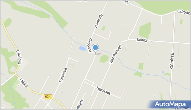 Czerwionka-Leszczyny, Swobody, mapa Czerwionka-Leszczyny