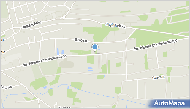 Dąbrowa Tarnowska, św. Brata Alberta Chmielowskiego, mapa Dąbrowa Tarnowska